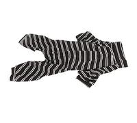 Pssopp Pyjama à Couverture Complète pour Chien, Combinaisons Légères à Rayures pour Petits Chiens et Chats, Vêtements de Nuit Chauds et Confortables (M)