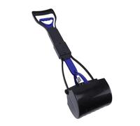 Pssopp Ramasseur de Crottes de Chien, Manche de 17,7 Pouces de Long, Pliable, Portable, Mâchoire Antiadhésive, Ramasseur de Crottes d'animaux à Une Main pour Soulager Les Maux de Dos,