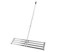 Pssopp Râteau de Nivellement de la Pelouse, Conception Longue de Poignée étendue Râteau de Nivellement de la Cour Lourde pour la Pelouse de Golf de la Ferme de Jardin 47,2 X 10,2 Pouces