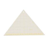 Pssopp Règle de Quilting, Mesure Facile des Bandes de Tissu | Règle triangulaire en acrylique pour les projets de couture Mesure facile de la bande de tissu Lignes de grille jaunes