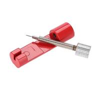 Pssopp Remover de Sangle de Montre, Outil Dissolvant Broches Liaison Bande, Périphérique Retrait Broches Bracelet en Métal pour la Liaison Sangle Bande Montre, Outil Réparation avec 3 pour la (Rouge)