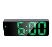 Pssopp Réveil Numérique avec Port de Chargeur USB, Grand Écran LED, Affichage de la Température, Mode Muet, pour Personnes Âgées à Vision Réduite