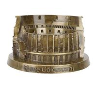 Pssopp Rome Colisée Modèle en Métal Miniature Colisée Romain Rétro Bronze Antique Architecture pour Artisanat À La Main Décor À La Maison Sculpture