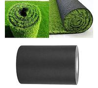 Pssopp Ruban de Gazon, Solide Adhésif Ruban Adhésif pour l'herbe Artificielle, 6 Pouces X 33 Pieds pour Une Utilisation Intérieure et Extérieure (Black)