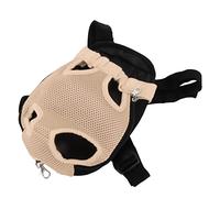 Pssopp Sac à Dos de Poitrine pour Animaux de Compagnie (Chiens et Chats) avec Bretelles Réglables, Respirante et Ouverture pour Les Pattes, Idéal pour la Randonnée, Les Voyages, Le (L)