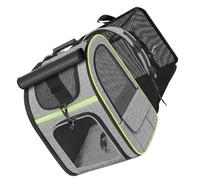 Pssopp Sac à Dos de Transport Pliable pour Animaux de Compagnie, Sacs à Dos avec Boucle de Sangle, Résistant l'usure, Extensible et Respirant, avec Poches Latérales pour Voyage, Sac Pliable pour