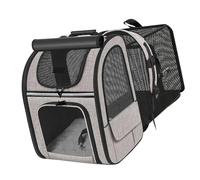 Pssopp Sac à Dos de Transport Pliable pour Animaux de Compagnie, Sacs à Dos avec Boucle de Sangle, Résistant l'usure, Extensible et Respirant, avec Poches Latérales pour Voyage, Sac Pliable pour