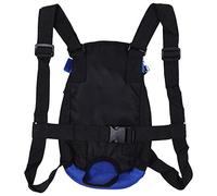 Pssopp Sac à Dos de Transport pour Animaux de Compagnie, Matériau en Maille, Conception Réglable pour Chiens de Petite et Moyenne Taille, Sac de Voyage Respirant pour Les Aventures en Plein Air (S)