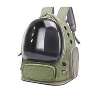 Pssopp Sac à Dos de Transport pour Poussette de Chat, Sac à Dos Respirant et Transparent pour Animaux de Compagnie à Bulles de Grand Espace pour Voyager, Randonnée, Marche, Essentiels pour Chat