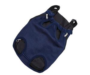 Pssopp Sac à Dos de Voyage en pour Chiot, Confort Ergonomique et Respirant, Sac à Dos Portable pour Chiens de Petite et Moyenne Taille, Fournitures de Voyage pour Chiens en Plein Air (Bleu
