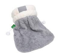 Pssopp Sac de Couchage d'hiver pour Chat, Sac de Couchage en Peluche Douce pour Chat, Tunnel Chaud et Confortable pour Animaux de Compagnie, de d'intérieur pour Chatons, Chiots, Lapins, Furets, (L)