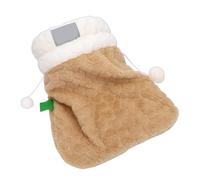 Pssopp Sac de Couchage pour Chat en Peluche Douce, Sac de Couchage Chaud pour Animal Domestique, Niche Lavable pour Chat d'intérieur, Petit Chien, Lits et Meubles (M)