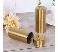 Pssopp Salière Ensemble de Pot à Épices en Acier Inoxydable 2PCS 90ml avec Couvercles P et S Compact Léger Facile à Secouer Pour la Cuisson des Armoires de Comptoir de Cuisine