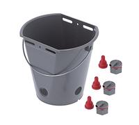 Pssopp Seau d'alimentation en Plastique de 8 L, Matériau de qualité Alimentaire, Comprend Un Clapet Anti-Retour et Une Poignée, Idéal pour l'alimentation des Veaux (pour Les Moutons)