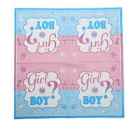 Pssopp Serviettes de Table pour Révéler le Sexe de Votre bébé, Serviettes en Papier pour bébé Garçon ou Fille avec Motifs Exquis, Nappe à Couleurs Intégrées, Décorations de Fête Idéales