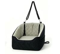 Pssopp Siège d'auto pour Petit Chien, Rehausseur et Sièges d'auto Lavables avec Poche de Rangement et Laisse de sécurité Siège 'appoint pour Chien pour des Promenades Calmes 'Auto pour Petit,