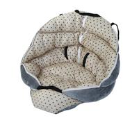 Pssopp Siège D'auto Rehausseur pour Animaux de Compagnie, Lit de Voyage Portable et Confortable avec Côtés Surélevés et Coussin Confortable pour Chien dans Les Voitures, SUV, Voyages