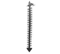 Pssopp SnowDiepteTtemeter à L'extérieur de la Grande Tige de Mesure des Chutes de Neige en Fer, Bol Exact de Neige pour Jardin, Barre de Mesure de D'installation Simple