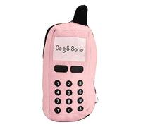 Pssopp Squeaky en Peluche Jouet Chien à mâcher en Forme de Téléphone Portable Interactif et Drôle pour Chat et Chien (Rose)