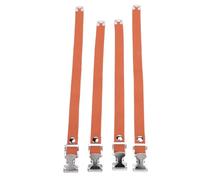 Pssopp STOCKES STRESS DRÉSIQUES Simples Remplacement des Bandes de Jambes de Boucle en Alliage en Alliage en Aluminium Pratique, Facile à Utiliser pour les Hommes et les Femmes, 4 Pc (BROWN)