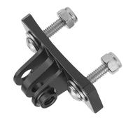 Pssopp Support de Casque en Alliage d'aluminium à Base Fixe, Support de Caméra d'action 39 X 20 Mm, Installation à Deux Vis, Profil Bas, adapté au Parachutisme et au Cyclisme pour 7 6 5 4 (Black)