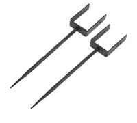 Pssopp Support de des Versions de Pluie, 2pcs ajusté de la Résistance au Fer de Fer de Support pour Le Tuyau pour la Gouttière pour la Gouttière.