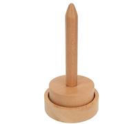 Pssopp Support de Fil en Bois Support de Fil en Bois avec Broche Rotative et Base Stable Distribution de Lisse Organisation Bien Rangée pour les Artisans du Tricot au Crochet