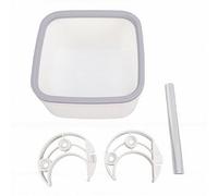 Pssopp Support de Toilette pour Oiseaux, Perroquets en Plastique, Perchoir d'apprentissage de la propreté, Outil de Dressage de Table pour Perruches, Calopsittes, Tourtereaux, Maison, (White)