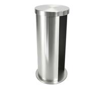 Pssopp Support Rond pour Tampons de Coton, Support pour Coton Cosmétique, Organisateur de Démaquillant, Conteneur de Salle de Bain, Qtip, Organisateur pour le Stockage Nan