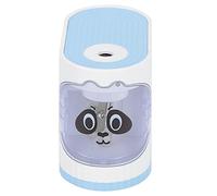 Pssopp Taille-crayon électrique Taille-crayon Automatique pour Enfants, étudiants, Enseignants, Artistes avec Arrêt Automatique, Base Antidérapante, Grande Fente pour Copeaux, alimenté (BLUE)