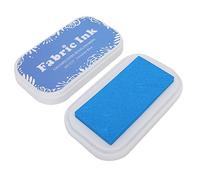 Pssopp Tampons Arc-en-Ciel pour Doigts, Encre en Tissu Multicolore pour l'artisanat en Caoutchouc, Non Toxique et Facile à Utiliser pour Le Scrapbooking et Les Projets en Tissu (BD-219 Azur)