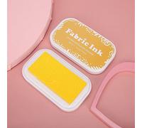 Pssopp Tampons Arc-en-Ciel pour Doigts, Encre en Tissu Multicolore pour l'artisanat en Caoutchouc, Non Toxique et Facile à Utiliser pour Le Scrapbooking et Les Projets en Tissu (BD-211 Jaune Citron)