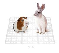 Pssopp Tapis de Cage de Lapin Tapis de lit pour Animaux de Compagnie Trou Conception Fuite d'eau Pieds en Plastique Pad Facile à Nettoyer Pad pour nid d'abeilles pour Cochon d'Inde
