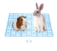 Pssopp Tapis de Cage de Lapin Tapis de lit pour Animaux de Compagnie Trou Conception Fuite d'eau Pieds en Plastique Pad Facile à Nettoyer Pad pour nid d'abeilles pour Cochon d'Inde