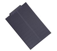 Pssopp Tapis de Cuisine en Silicone pour égoutter la Vaisselle, Rectangulaire, Striée, Antidérapant, Enroulable, pour évier de Comptoir, Réfrigérateur ou Congélateur (GREY)