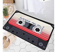 Pssopp Tapis de Cuisine, Tapis Antidérapant en Flanelle 50 X 80 Cm, de Sol Doux Absorbant l'eau avec Fond Thermofusible, Soulagement des Pieds pour Salle de Bain, Cuisine, Chambre à Coucher, Salon,