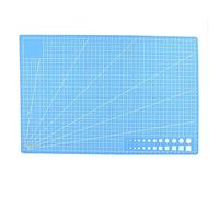 Pssopp Tapis de Découpe A3 Auto-cicatrisant, Grille Antidérapante en PVC Double Face 5 Couches pour la Couture de Projets D'artisanat en Tissu matelassé avec Design Antidérapant (BLUE)