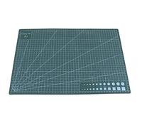 Pssopp Tapis de Découpe A3 Auto-cicatrisant, Grille Antidérapante en PVC Double Face 5 Couches pour la Couture de Projets D'artisanat en Tissu matelassé avec Design Antidérapant (GREEN)