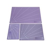 Pssopp Tapis de Découpe Rotatif 3 Pièces A3 A4 A5 Tapis de Découpe Rotatif, de en PVC Antidérapant pour la Fabrication de Scrapbooking, Outils de Quilting et d'artisanat