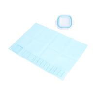 Pssopp Tapis de Dessin en Silicone, Tapis de Peinture en Silicone de qualité Alimentaire avec Palette et Tasse de Lavage de Pinceaux, Station d'artisanat d'art Pliable et Facile à Nettoyer pour une