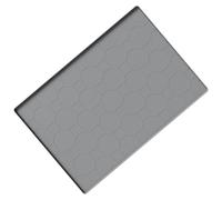 Pssopp Tapis de Fournitures pour Chat, Imperméable et Antidérapant, Facile à Nettoyer, Tapis de Bac à Litière Multifonctionnel pour la Maison de Bac Litière Automatique en Silicone pour Chat (38