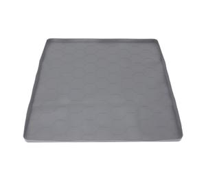 Pssopp Tapis en Silicone pour Réfrigérateur, Gardant le Sol Bien rangé, évite les Gouttes, Tapis de Sol pour Réfrigérateur, pour Machines à Laver, Sèche-linge, Mini-réfrigérateur (GRAY)