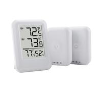 Pssopp Thermomètre Intérieur Extérieur avec Deux Capteurs, Hygromètre sans Fil, Dispositif de Précis de la Température et de l'humidité pour la Maison et le Jardin