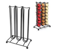 Pssopp Tour D'Organisateur de Stockage de Dosettes de café, Conception Peu Encombrante, Organisateur Pratique et Efficace, Support de Porte-capsules de café en Fer pour le bureau(42)