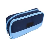 Pssopp Trousse à Crayons pour Organisateur d'écriture, Très Grande capacité, Double Fermeture éclair en Tissu Oxford, Pochette à Stylo Autoportante à Pression Magnétique pour l'école, Le Bureau,