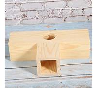 Pssopp Tunnel en Bois pour Hamsters, Maisonnette Extensible et Modulable, Jouet D'entraînement et D'aire de Jeux pour Petits Animaux (gerbilles, Souris, etc.). (Petite T)