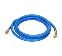 Pssopp Tuyau de Charge de Réfrigérant 1/4 X 1/4 800PSI Kit de Recharge de Climatiseur avec Raccords en Cuivre et Joints en PTFE pour équipement de Réfrigération R410a AC (Double Pouce 3 mètres,