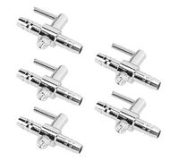 Pssopp Valve de Régulation du Volume d'air pour Aquarium, 5 Pièces, Valve d'air de Réglage à Tête Unique, de Contrôle de Pompe à Air en Acier Inoxydable pour Aquariums et Accessoires 'Aquarium