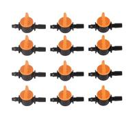 Pssopp Vanne d'irrigation Goutte à Goutte 50 Pièces, Matériau PP, Mini Vanne d'installation Facile pour l'irrigation du Jardin, de la Pelouse et des Légumes, Raccord de Tuyau de 4/7 Mm