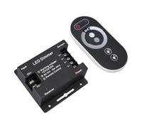 Pssopp Variateur LED avec Télécommande RF, Contrôleur de Gradation Continu à 3 Canaux DC 12 V 24 V, Fonction de Mémoire de 0 à 100% pour Bandes Lumineuses LED et Guirlandes Lumineuses